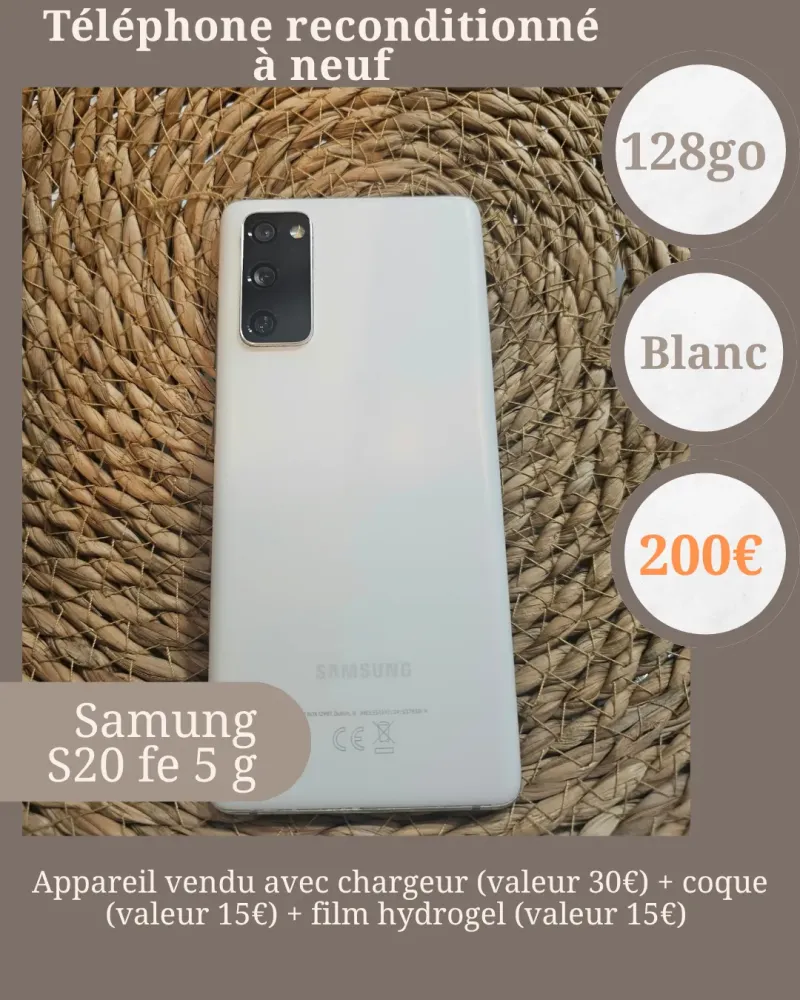 SAMSUNG S20 FE Blanc